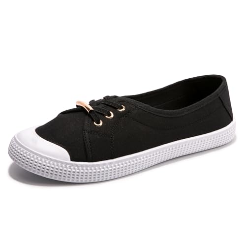 Women's Slip on Canvas Sneakers Low Top Comfort Walking Shoes Casual PU Sneakers Fashion Tennis Shoes2