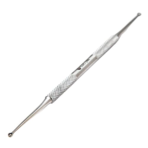 Cureta Dupla Aço Inox 14,4 cm NYBC Beauty: Remoção Precisa e Segura de Cravos, Cutículas e Peles