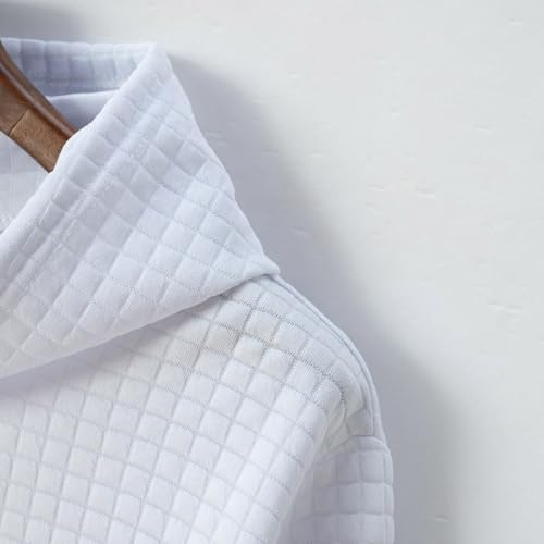 Ymosrh Men's Hoodies, Long Sleeve Quarter Zip Casual Workout Pullover Hooded Sweatshirts with Pockets, M-3XL4