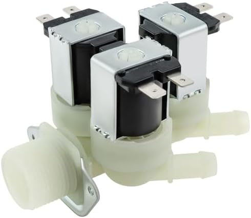 UPGRADED 5221ER1003A 5220FR2075L Cold Water Inlet Valve by Beaquicy Front Load Washer Triple Solenoid Cold Water Inlet Valve Assembly Replacement for Kenmore LG Washer Replace 5221ER1003C 5221ER1003D