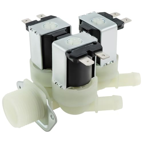 UPGRADED 5221ER1003A 5220FR2075L Cold Water Inlet Valve by Beaquicy Front Load Washer Triple Solenoid Cold Water Inlet Valve Assembly Replacement for Kenmore LG Washer Replace 5221ER1003C 5221ER1003D