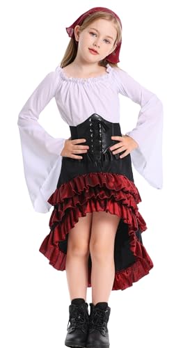 Disfraz pirata niña 12-14 años blanco