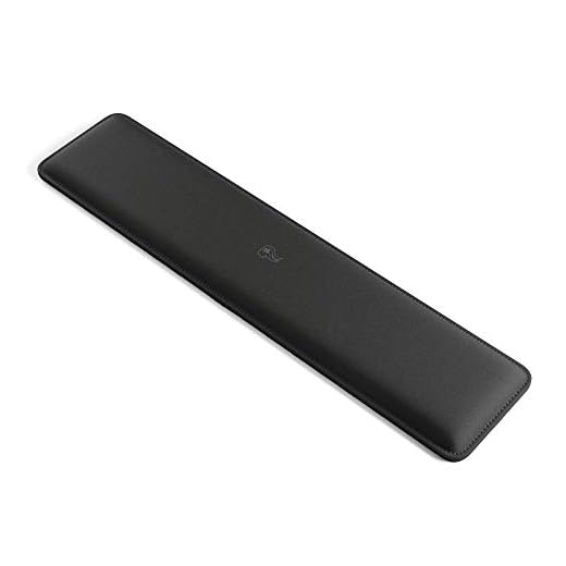 Glorious Gaming Wrist Pad/Rest - Full Standard Size - Black - Stitched Edges, Ergonomic | 17.5x4 inches | 17mm Thick (GWR-100) Full Size
