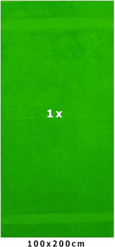 Wholesale Trade Dealz Extra Large Bath Sheet 100 x 200 cm Super Jumbo Big Bath Sheets Towels Beach Body Wrap XL Bath Towels 600-GSM (Lime Green) - Image 3