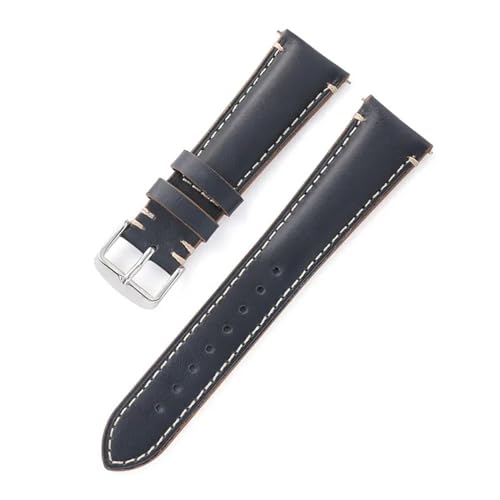 Correa de reloj de cuero genuino LAMGUL para sustituir bandas rotas