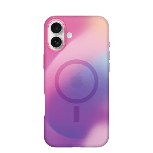 Image of OtterBox iPhone 16 Plus Figura Series Case - EOS Pink | Hydro-dipped Design, Ultra-Thin, Silicone iPhone Case, MagSafe iPhone Case with Camera Bumper