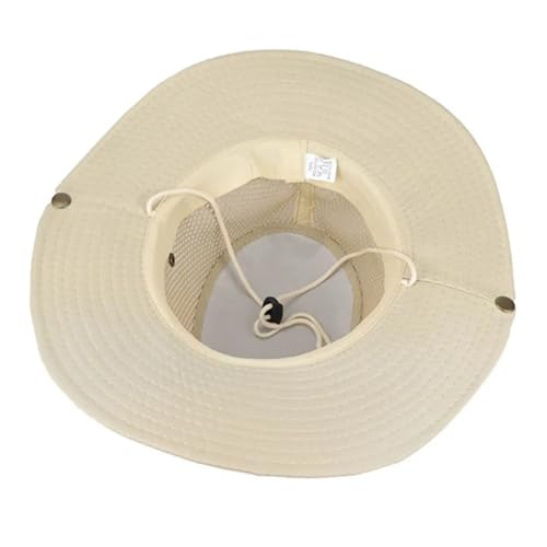 Image of Zacharias Men's Coton Blended Net Breathable Cowboy Hat ja-711 (Free Size Pack of 1)