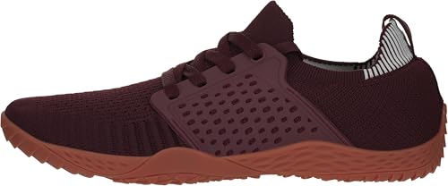 Image of WHITIN Women's Zero Drop Barefoot Trail Runner W63 | Lightweight & Breathable Knit Upper, High-Traction Rubber Outsole, Natural Stride, Versatile for Lifting, Hiking, Camping