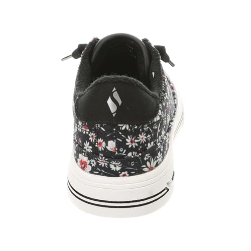 Image of Skechers Street Arch Fit Arcade-Print Powa Women's Oxford, 9.5 B(M) US, Black-White-Floral
