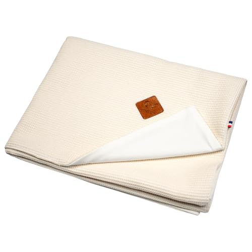 Couverture été coton nid d'abeille anti transpiration pour bébé - 2