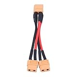 XT60 Parallel Battery Pack Connector Adapter 14AWG -Kabel für RC Lipo 1 Männlich Bis...