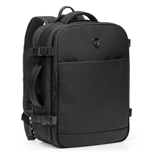 Image of Traveler's Choice Markham 27L Backpack, Expandable, Business, Travel, Work, Office, Camping, Hunting, Fishing, Black, Large