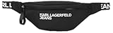 Karl Lagerfeld Jeans Women's Essential Nylon Bumbag, Negro