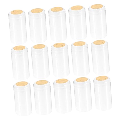 Mikinona 100pcs Heat Shrink Capsules Sleeves 32mm Large Wine Bottle Caps Wine Bottle Decorative Sealed Covers for Wine Shop