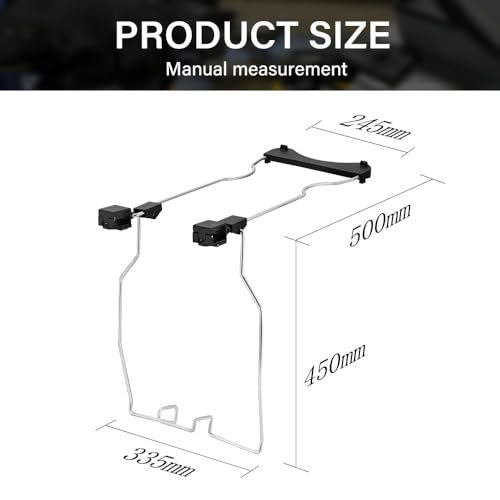 STANEW Telescopic Ladder 5 M,Aluminium Ladders Extendable with Exclusive Custom Stabilizer, Stabilizer Bar, Detachable Hooks, Multi-Purpose Telescoping Ladder with Triangular Thickened Non-Slip Feet 3 STANEW Telescopic Ladder 5 M,Aluminium Ladders Extendable with Exclusive Custom Stabilizer, Stabilizer Bar, Detachable Hooks, Multi-Purpose Telescoping Ladder with Triangular Thickened Non-Slip Feet - Image 3