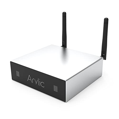 Arylic Up2stream A50,WiFi & Bluetooth Heimverstärker STA326 Mit 50 + 50W 24V DC/2.0 Stereokanal, Airplay DLNA, Multiroom/Multizone Sync, 24bit 192 kHz HiFi Audio Streaming Integriert für Lautsprecher Cover