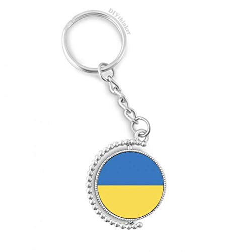 Llavero giratorio bandera de Ucrania como regalo cultural de Europa