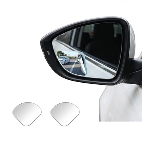 2 Pack Blind Spot Mirror, HD Adjustable Fan-Shaped Side Mirror, Universal Vehicle Safety Accessory for Car Daily Driving (Sector)
