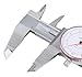 Accusize Industrial Tools 8''/200 mm by 0.001''/0.02 mm Dual Needle Precision Dial Caliper Stainless Steel in Fitted Case, Imperial/Metric, P920-S238