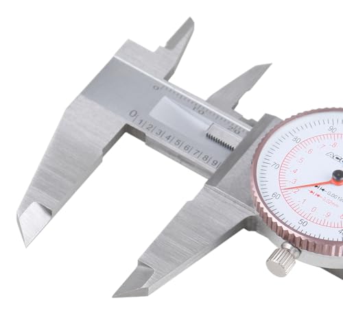 Calibre de doble aguja Accusize 200 mm de acero inoxidable con estuche 6