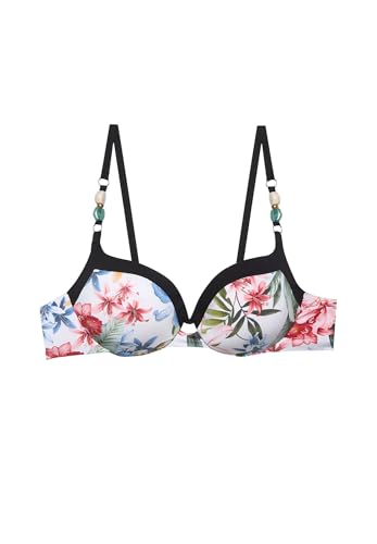 Bikini haut balconnet YAMAMAY Tahiti en imprimé floral avec armatures haut de gamme