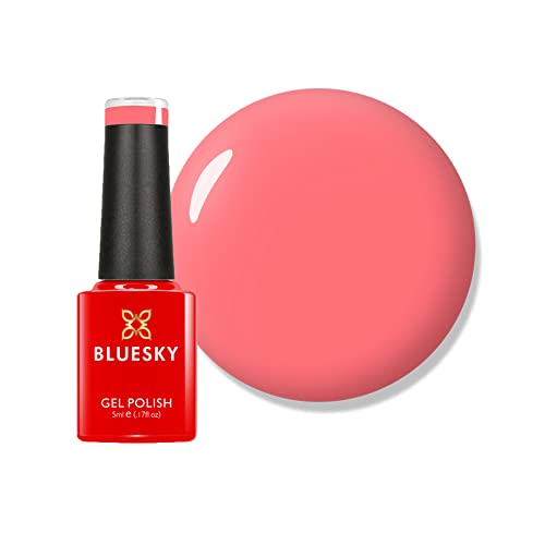 Bluesky A074 - Esmalte de uñas de gel, duradero, antidesconchones, 5 ml, se debe secar bajo...