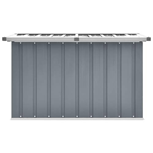 Tidyard Gartenbox Garten Aufbewahrungsbox Gartentruhe Kissenbox Gartenmöbel Kissenbox Auflagenbox Box Grau 109 x 67 x 65… – Bild 5