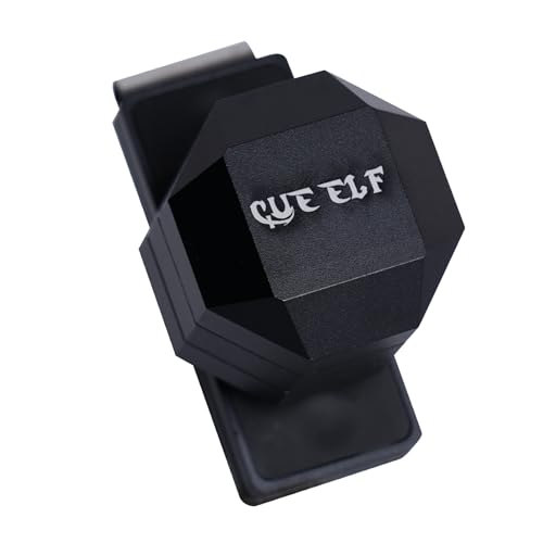 CUEELF Magnetic Pool Chalk Holder, Portable Aluminum Alloy Billiard Chalk Box with Belt Clip & Built-in Hex Wrench, for Most Billiard Chalk (Regular/Square/Round), Snooker & Carom Accessories