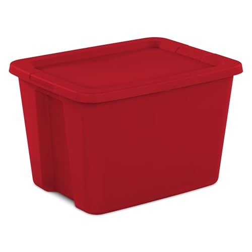 Image of 18 Gallon Plastic Storage Bins with Lids, Large Stackable Tote Containers for Home Organization