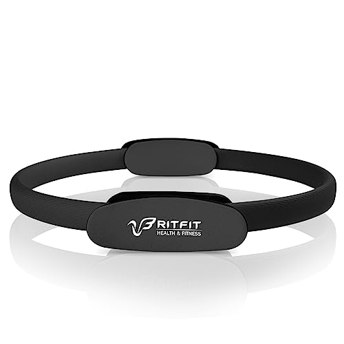 Ritfit Pilates Ring Circle - 14 Inch Magic Fitness Circle For Toning Inner & Outer Thighs, Bonus Workout Guide Included (Black) #TOP10