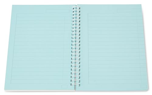 Crossbow Education Tinted A5 Spiral Bound Notebook - Dyslexia & Visual Stress Friendly (Aqua)