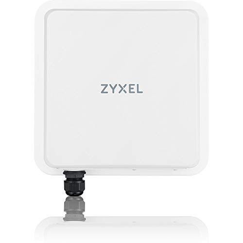 Zyxel Router zewnętrzny 5G NR | szybkość transmisji danych 5 Gb/s | antena kierunkowa 9 dBi o wysokim wzmocnieniu | przyłącze 2,5 G-PoE LAN | Łatwa instalacja | IP68 nadaje się do użytku na zewnątrz