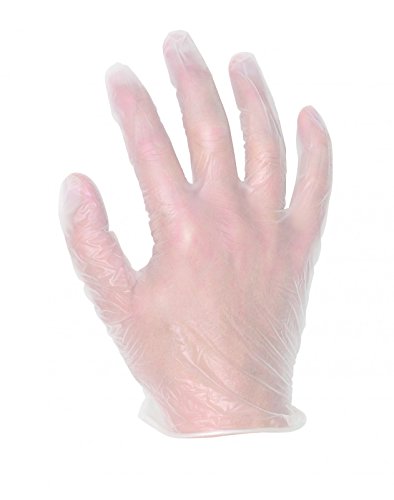 Preisvergleich Produktbild 100er Box Vinyl-Einweg-Handschuhe, gepudert, Größe:8 (M)