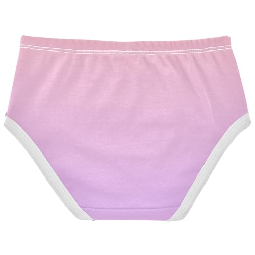 Joisal Cotton Toddler Girls Underwear Blush Pink Mauve Gradient Panties for Girl Fancy Briefs Girls Undies 2t2