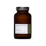 WILD NUTRITION Food-Grown® Iron Plus | Gentle Iron Supplements with Vitamin C for Higher Absorption | Easy to Digest Tablets for Cognitive, and Energy Support | 30 Capsules