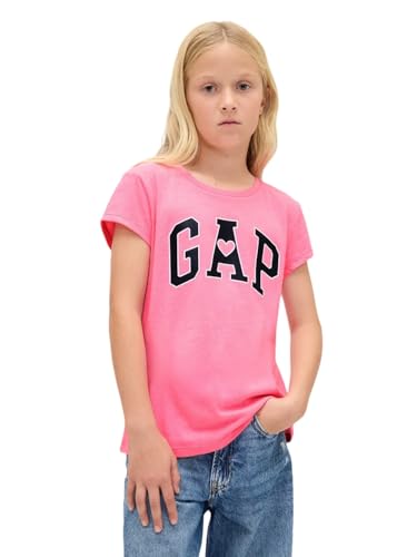 Image of Gap Girls Short Sleeve Logo Tee T-Shirt