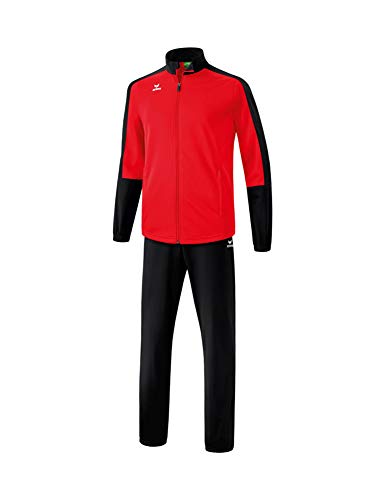Erima Herren Toronto 2.0 Polyesteranzug, rot/schwarz, S, 302600
