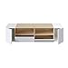 Mueble de Salon, modulo Comedor Tamiko, Acabado Blanco Artik y Roble Canadian,...