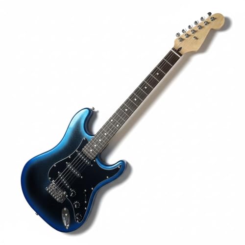Guitare électrique Midnight Blue Burst avec vibrato pour débutant