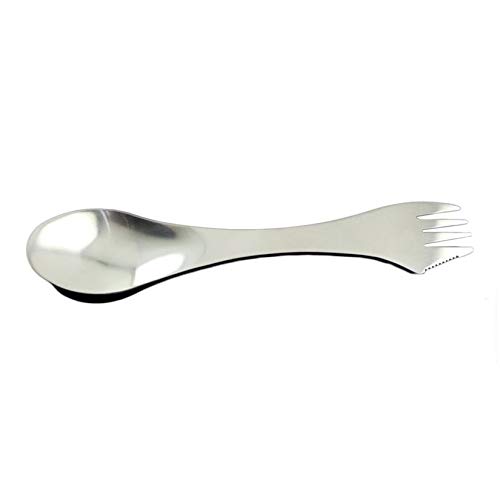 ZengBuks 3 in 1 Cucchiaio forchetta in Acciaio Inox Spork Posate Utensili Combo Multifunzione Cucina Campeggio Escursionismo Picnic all'aperto Forniture
