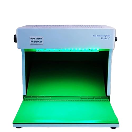 Vertikale Laminar Flow Hood Clean Bench, Doppelventilator Staubfreie Werkbank, Einstellbare Lichthelligkeit, Tragbare Filtereinheit für Handy Reparatur