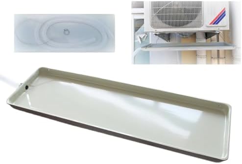Universal Air Conditioner Drain Pan - Sturdy Metal Drip Tray for Effective Leak Prevention in Central & Window AC Units - Essential HVAC Accessory for Home & Office