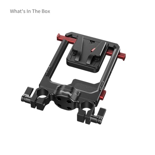 Image of SMALLRIG V Mount Battery X99 and Rotatable V-Mount Plate with Dual V-Locks and 15mm Dual Rod Clamp