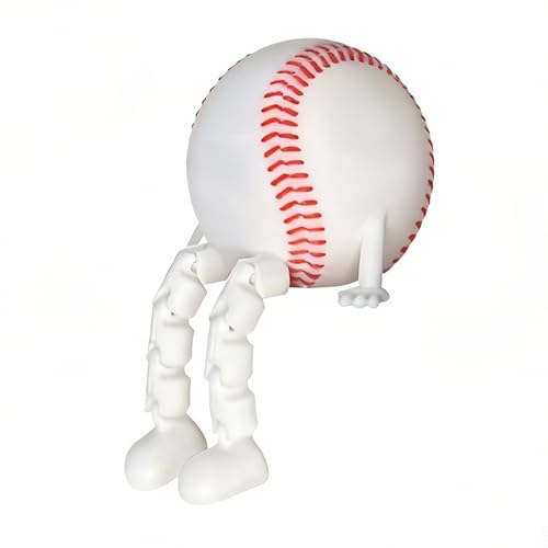 Poranlem Baseball Buddy Desk Decor with Articulating Legs