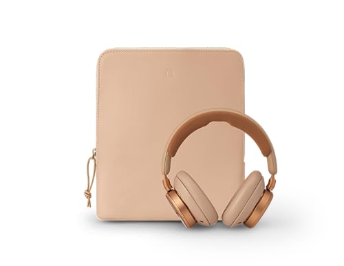 Image of Bang & Olufsen Beoplay H100 ANC Over-Ear Headphones - Sunset Apricot | Premium Wireless, Active Noise Cancelling, Protective Carrying Case