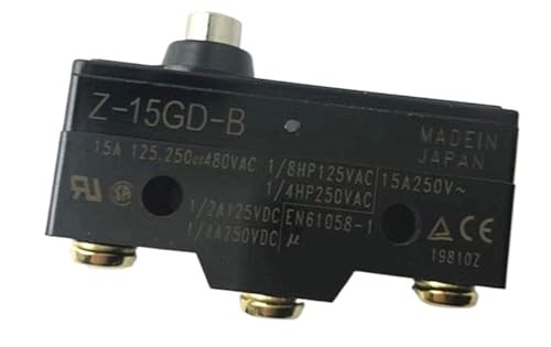 Microinterruptor Z-15GD-B con émbolo de rodillo de alta sensibilidad para automatización 7