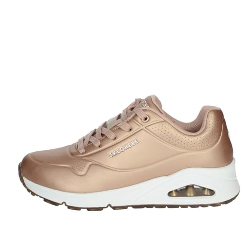 Skechers Women's UNO Bold Trainers, Pink (Rose Gold Duraleather Rsgd), 7 (40 EU)