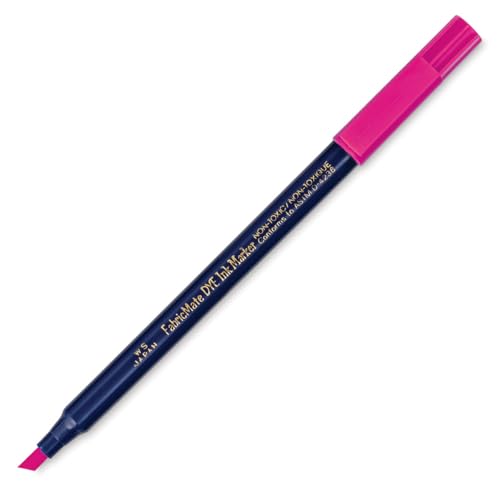 FabricMate Chisel Tip Fabric Marker, Neon Pink