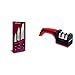 Arcos Set De Cuchillos, Acero Inoxidable, Negro, 45x20x5 cm, 3 Unidades + 610600 - Afilador con mango