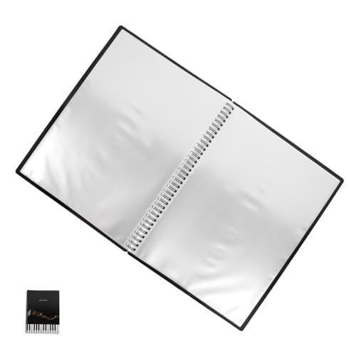 Mikinona Music Score Folder A4 Music Folder Sleeves for Piano Violin Guitar Lessons